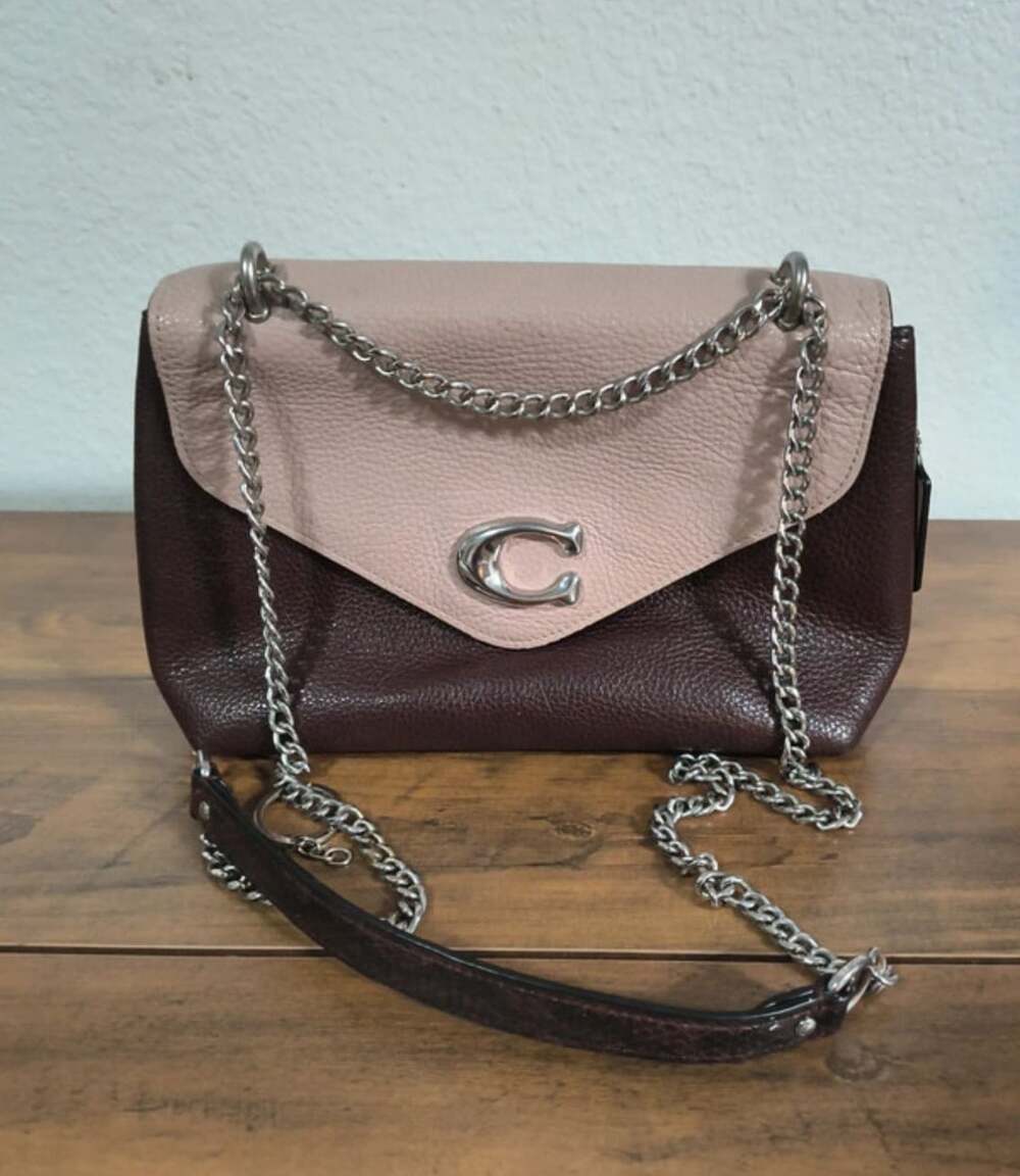 Coach Tammie Shoulder Bag Colorblock Leather Crossbody